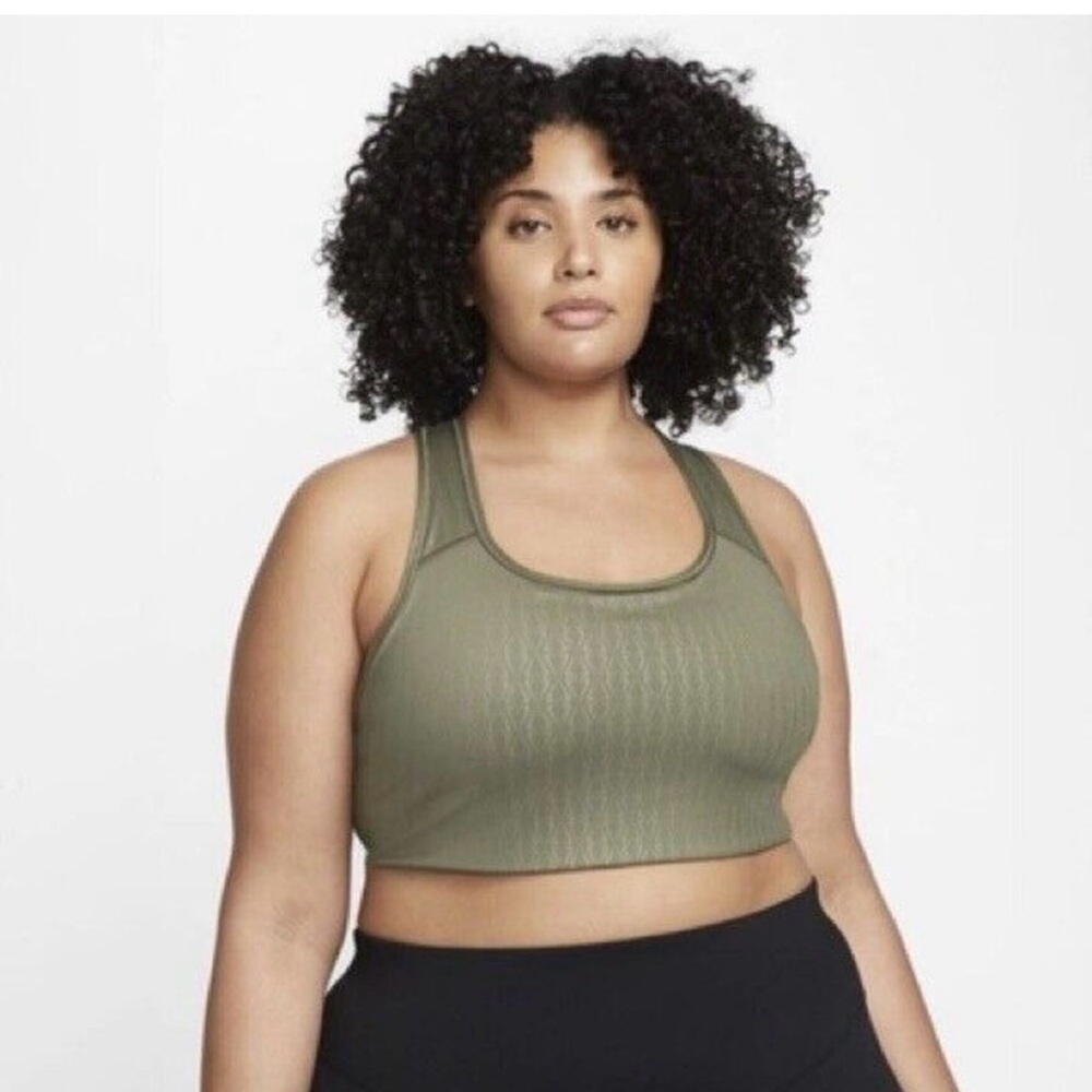Nike Olive Green Racerback Sports Bra